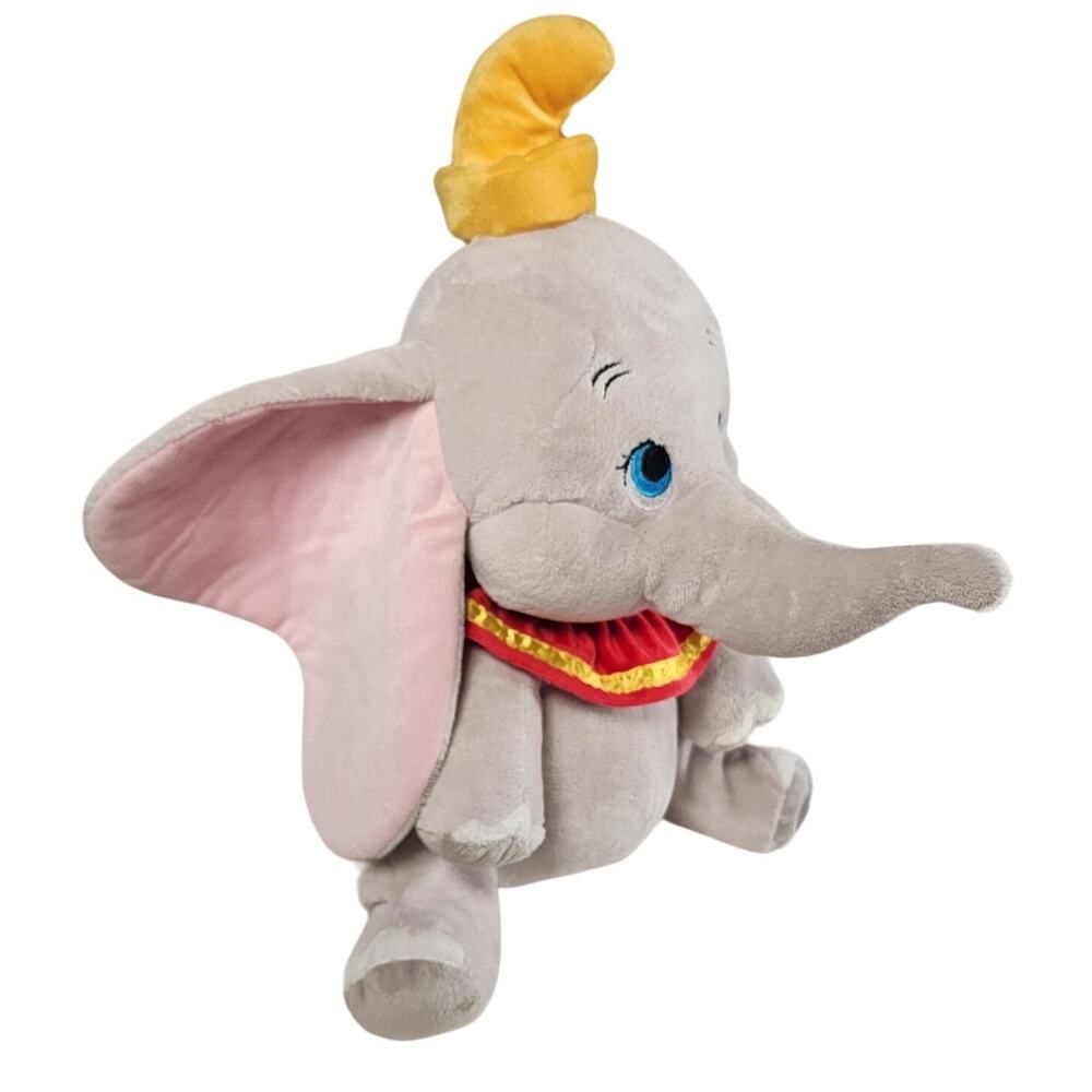Disney Store Dumbo Plush Elephant Stuffed Animal Big Ears Circus Performer 13"